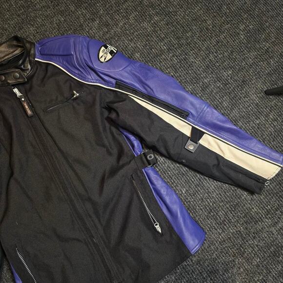 Joe Rocket Riding Jacket. Genuine Leather and Armored. Size L Mens - Picture 3 of 6